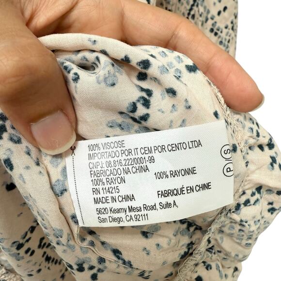 Vix Paula‎ Hermanny Nusa Ruffle Tunic Mini Dress Women’s Size Small - Picture 6 of 9